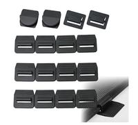 Lot de 16 clips de pare-soleil compatibles avec Tesla - Attaches à clipser de qualité supérieure pour pare-soleil de toit en verre noir pour modèle 3/Y (2017-2025), modèle S/X (2012-2015)