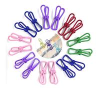 Lot de 16 clips de stockage alimentaire, clips de sac de congélation réutilisables pour sécher les vêtements, sceller les collations ou le café, garder les aliments frais (couleurs aléatoires)