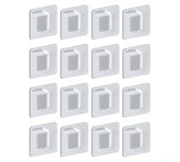 Lot de 16 clous de support d'étagère auto-adhésifs pour armoire de cuisine, bibliothèque, support de séparation sans perforation pour étagère de rangement murale, installation sans perçage