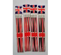 Lot de 16 crayons à papier Union Jack avec gomme souvenir