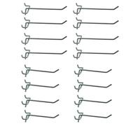 Lot de 16 crochets - Pour panneau mural rangement outils - Pour ref Oxeo 760243