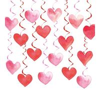 Lot de 16 décorations romantiques en forme de cœur pour Saint-Valentin, fête des mères, fiançailles, anniversaire de mariage Panduola