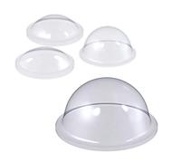 Lot de 16 demi-sphères auto-adhésives en polyuréthane - Taille et quantité au choix - Diamètre 16 x hauteur 7,9 mm - Transparent