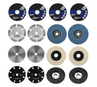 Lot de 16 disques de coupe for métal, 75 mm, 3 pouces, mini-lame de scie, disque de coupe for pierre, disque de meulage diamanté, compatible avec le meulage à petit angle