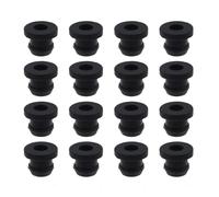 Lot de 16 douilles en caoutchouc pour supports de casseroles, avec tiges de 5 mm, pour accessoires de camping-car, plaque de cuisson, passe-câbles en caoutchouc pour pieds en caoutchouc antirouille