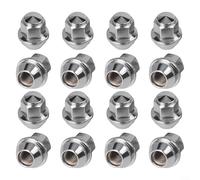 Lot de 16 écrous de roue M12 x 1,5 60 degrés pour siège conique en acier pur pour véhicules Ford, construction en acier au carbone haute résistance à la traction pour camions, SUV et voitures de