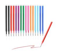 Lot de 16 Eecharges Effaçables pour Stylos Pilot FriXion Ball, 0,7 mm Recharges de Rechange Effaçables Pointe Moyenne Stylo Gel Effaçable pour Pilot FriXion Ball Clicker Eberhard Faber (8 couleurs)