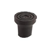 Lot de 16 embouts de canne de marche en caoutchouc - Accessoires de béquilles pour personnes âgées - Embouts de rechange en caoutchouc pour bâtons de randonnée - Noir - 13 mm
