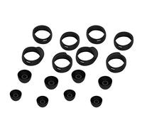Lot de 16 Embouts en Silicone Souple pour Écouteurs/Buds+ - Confort Et Isolation Acoustique Accessoires Remplaçables pour Oreillettes Noires