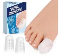 Lot de 16 embouts souples en gel respirant pour gros orteil, coussinets d'orteils en silicone avec trous, coussinets d'orteils pour éviter les cors, les ampoules, les orteils douloureux, réduisent la