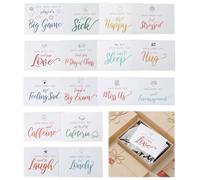Lot de 16 enveloppes colorées ouvertes pour étudiant - Cadeau de départ à la maison - Ouvert lorsque vous avez des lettres - Cadeau de relation longue distance - Ouvert lorsque les enveloppes sont
