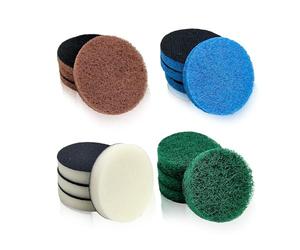Lot de 16 éponges de nettoyage, éponge de nettoyage de 65 mm, tampon de nettoyage de brosse électrique de rechange, brosse de nettoyage électrique, tampon en mousse universel