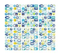 Lot de 16 feuilles d'autocollants pour fenêtre Hanoukka - Pour sac cadeau, calendrier, mur, voiture, Hanouka, bureau