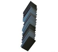 Lot de 16 feuilles de papier abrasif en carbure de silicium 7,6 x 14 cm Grain 400/600/800/1000/1200/1500/2500 pour métal, bois, plastique, polissage de voiture