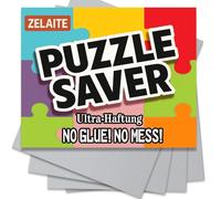 Lot de 16 films adhésifs ultra adhérents pour puzzle - Transparent - Pour préserver 2 puzzles de 1000 pièces et protéger les puzzles en quelques minutes (16)