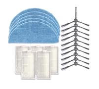 Lot de 16 filtres à brosse latérale HEPA pour aspirateur robot/adapté pour pièces d'aspirateur Ilife V5s Pro V50 V5S V3 V3s V3pro Ilife (couleur : vert armée)