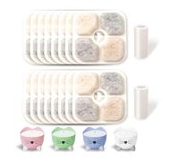 Lot de 16 filtres de fontaine à eau pour chat, compatibles avec le filtre de fontaine à eau Catit Pixi Triple action, gardez votre animal de compagnie en bonne santé et hydraté avec résine échangeuse