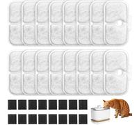 Lot de 16 Filtres pour Fontaine à Chat PLWF105 Compatible avec PETLIBRO Dockstream PLWF005 PLWF105 PLWF115 PLWF305 Filtres Remplacement Fontaine Chat avec Éponges