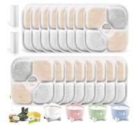 Lot de 16 filtres pour fontaine à eau Catit Pixi avec 2 tuyaux