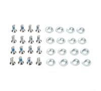 Lot de 16 fixations de planche à neige M6 x 16 avec entretoise de 20 mm de diamètre extérieur pour une performance de montage fiable
