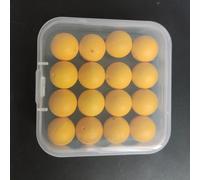 Lot de 16 flotteurs en mousse de 12 mm de diamètre et ouverture de 1,5 mm conçus pour les techniques traditionnelles de pêche à la carpe (jaune foncé)