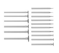 Lot de 16 forets à tête en T pour meulage diamant gravure, sculpture, polissage, verre, pierre de jade pour outils rotatifs Dremel (longueur de la tige : 2,35 mm et 3 mm)
