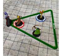 Lot de 16 gabarits de sort Zone d'effet - Marqueur de dégâts AOE en acrylique pour DND et autres jeux de rôle