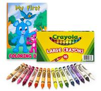Lot de 16 grands crayons de couleur assortis, 1 paquet de crayons g ants