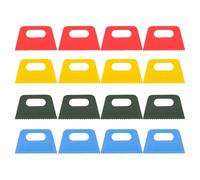 Lot de 16 grattoirs colorés pour enfants, étudiants, adultes, poignée ergonomique pour poterie en argile, sculpture de poterie, grattoir coloré