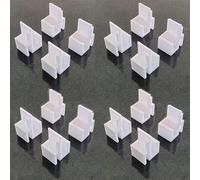 Lot de 16 Guides pour Porte Coulissante Placard Rails Form/Optimum