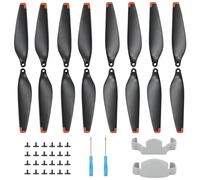 Lot de 16 hélices 6030F pour Mini 4 Pro/Mini 3 Pro, faible bruit et dégagement rapide (pointe orange) compatibles avec DJI Mini 4 Pro/Mini 3 Pro, 2 clips de fixation d'hélice