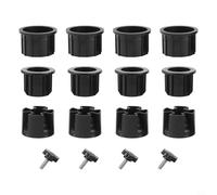 Lot de 16 housses à œillets de rechange pour base de parasol avec boulons M8 - Convient aux trous de 38 mm et 48 mm pour réparation de support de pare-soleil extérieur
