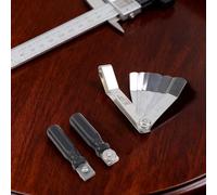 Lot de 16 jauges d'épaisseur métriques et impériales - Poignée en plastique rouge pour grand véhicule - Construction métallique