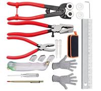 Lot de 16. Kit complet d'outils pour carrelage en verre pour les amateurs de bricolage et les artisans professionnels - Durabilité et polyvalence de l'outil en verre