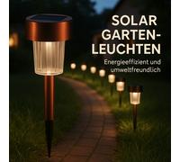 Lot de 16 lampes de jardin solaires - lumières extérieures étanches pour pelo...