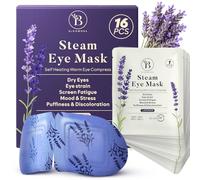 Lot de 16 Masque Chauffant Yeux à la Lavande - Masque Chauffant Vapeur pour Relaxation, Patch Yeux Secs, Poches et Fatigue - Compresses Auto-Chauffantes Jetables pour le Sommeil et les Voyages