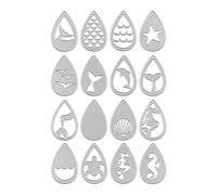 Lot de 16 matrices de découpe en métal pour gaufrage créatures marines pour scrapbooking, décoration d'album, fabrication de cartes, scrapbooking, cartes en papier