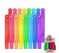 Lot de 16 mini bulles de savon pour enfants - Lot de 16 anneaux cycloniques - 48 ml - Liquide à bulles par tube - Mini jouets à bulles pour anniversaire d'enfant