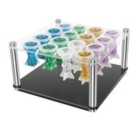 Lot de 16 moules à échecs en résine de silicone avec support pour figurines, moules en résine époxy 3D de taille originale pour pièces d'échecs et moule en résine pour figurines de dames pour la
