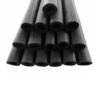 Kangui Mousses de protection – Lot de 16 pour trampoline – poteaux Ø25 mm – Noir
