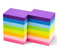 Lot De 16 Notes Autocollantes-51x38 Mm-8 Petites Notes Autocollantes Colorées-Pour École,Bureau,Maison,Réunion