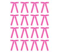 Lot de 16 nœuds multicolores faits à la main en velours 18 x 13 cm avec ruban de 2,5 cm de large, ornements décoratifs, couronnes et décoration de salle de mariage