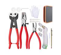Lot de 16 outils de coupe de verre professionnels avec carbure d'acier pour création d'œuvres d'art précises