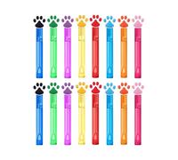 Lot de 16 outils de soufflage en forme de pattes de poche pour enfants avec liquide soufflant pour terrains de jeux et dates de jeu