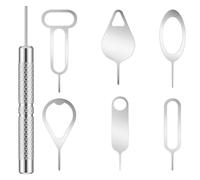 Lot de 16 outils d'ouverture de carte SIM, goupille de retrait de sonnette, téléphone portable, smartphone, chaîne de montre, clé standard pour la plupart des téléphones portables, tablettes et autres