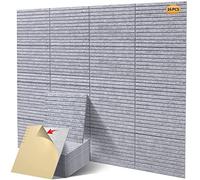 Lot de 16 panneaux muraux insonorisants de qualité professionnelle - Panneaux sonores de qualité supérieure - Design en forme de coin - Avec adhésif à l'arrière - Pour traitements acoustiques/studio
