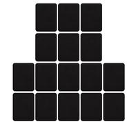 Lot de 16 patchs thermocollants noirs pour réparation de vestes et jeans noirs