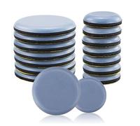 Lot de 16 patins autocollants pour meubles, 2 tailles mixtes pour canapé, table, chaise, moquette, planchers en bois dur, patins ronds robustes pour meubles pour sols en bois (25 mm et 50 mm)
