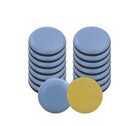 Lot de 16 patins autocollants pour meubles, canapés, tables, chaises, moquettes, planchers en bois dur, ronds et robustes (25 mm)