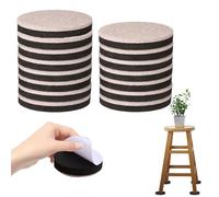 Lot de 16 Patins pour Meubles, Patin Chaise en Feutre Antidérapant, Tampon Chaise, 16mm d'épaisseur, Protection Efficace du Sol, Pied de Meuble pour Tables, Chaises, Canapés(Diamètre 8.9 cm, Beige
